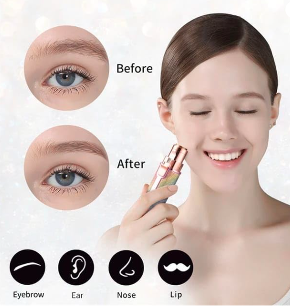 eyebrow trimmer 2 in 1 (use on different body part)